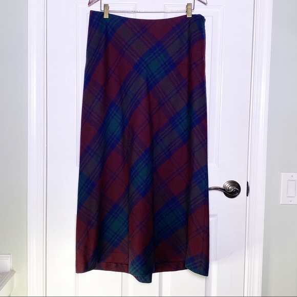 Lauren Ralph Lauren Dresses & Skirts - Lauren RL Wool Plaid Midi Skirt